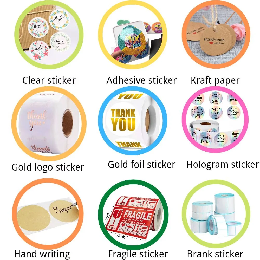 Custom Printed Cosmetic Logo Sticker Waterproof Self Adhesive Vinyl Roll Bottle Sticker Label