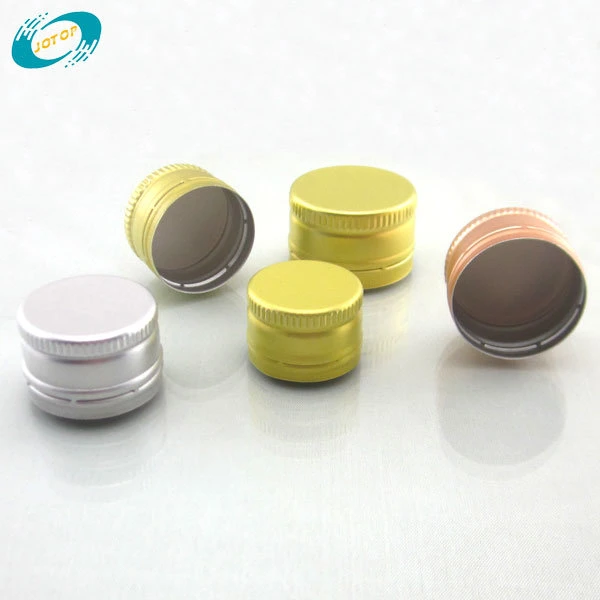 28mm Ropp Black Aluminum Cap for Glass Bottles