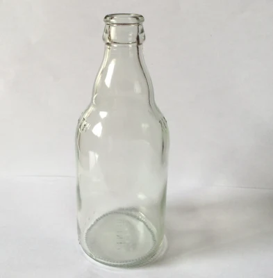 Бутылка из бесцветного стекла емкостью 340 мл для напитков, косметики, стеклянных пищевых контейнеров